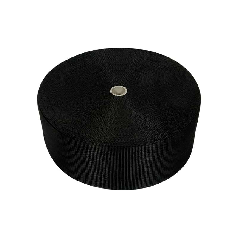 Picture of 10m PP webbing - 70mm width - 1,2mm thick - black