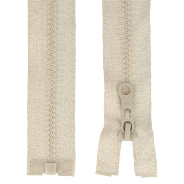 Picture of zipper for jackets separable - 60cm long - colour: natural - 1 piece