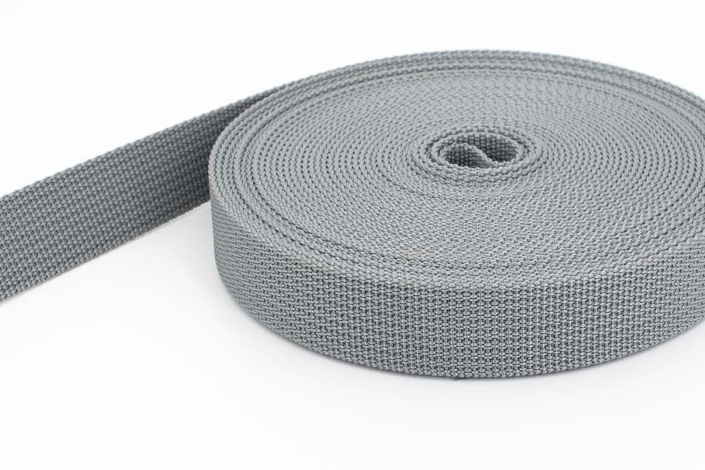 Picture of 10m PP webbing - 30mm width - 1,8mm thick - gray (UV)