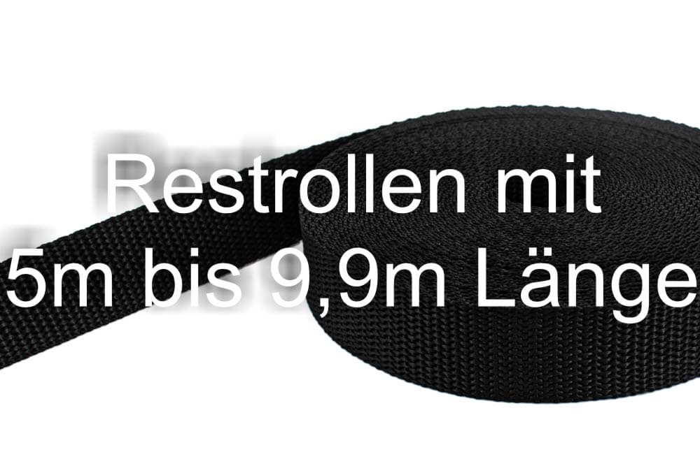 Picture of Restpostenbox 30mm breites PP-Gurtband 1,4mm, 25m, schwarz (UV)