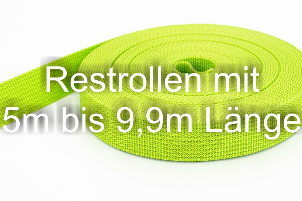 Picture of Restpostenbox 40mm breites PP-Gurtband 1,8mm stark, 22,8m - limone (UV)