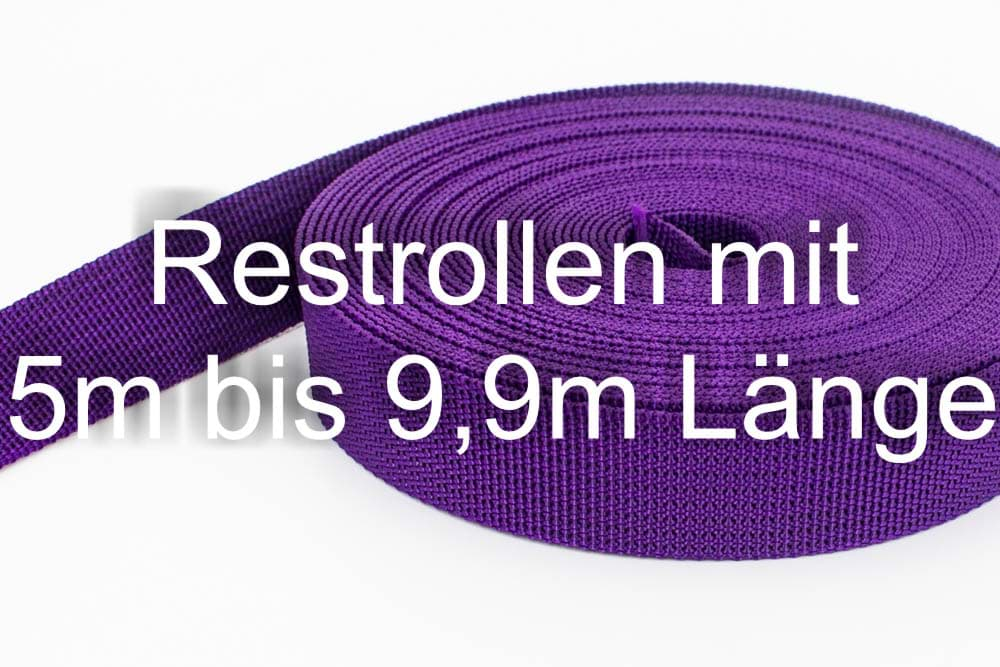 Picture of Restpostenbox 30mm breites PP-Gurtband 1,8mm stark, 25m - lila (UV)