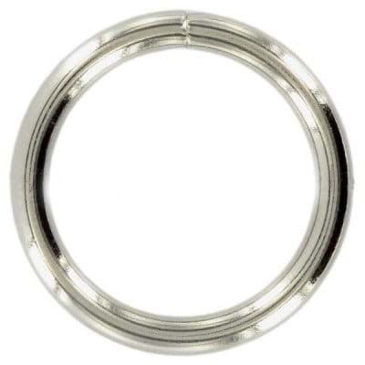 Picture of 50mm o-ring (inner measurement) - welded made of steel - nickel-plated - 10 piece