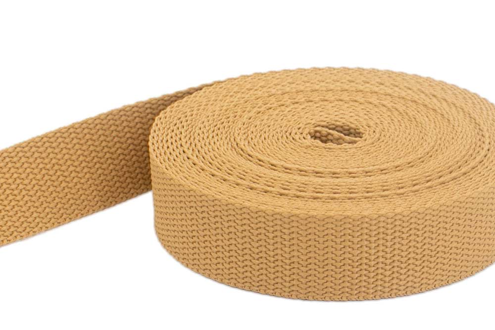 Picture of 50m PP webbing - 25mm width - 1,4mm thick - dark beige (UV)