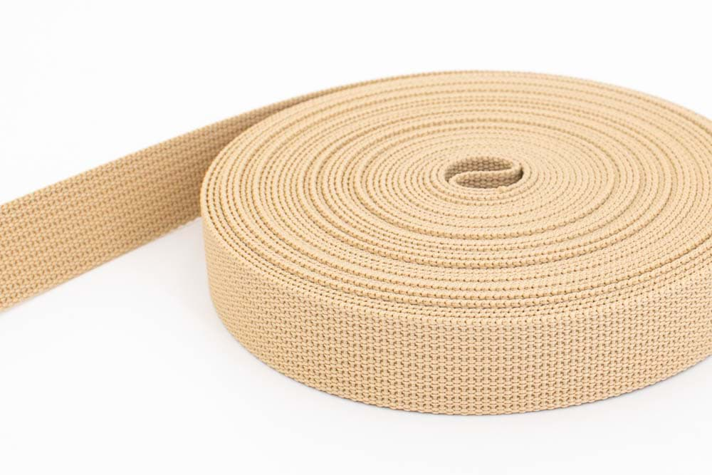 Picture of 10m PP webbing - 30mm width - 1,8mm thick - beige (UV)